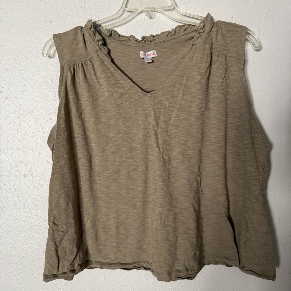 Knox Rose Khaki Sleeveless Top